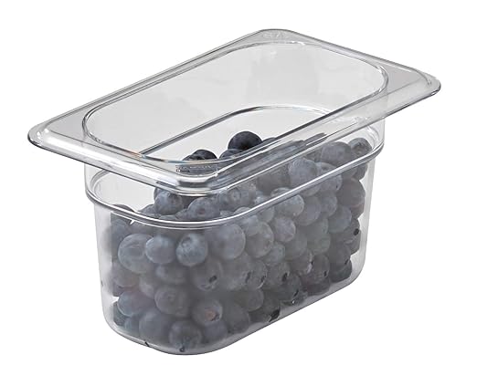 Cambro 94CW135 Food Pan 1/9 X 4 Camwear Clear Case of 6