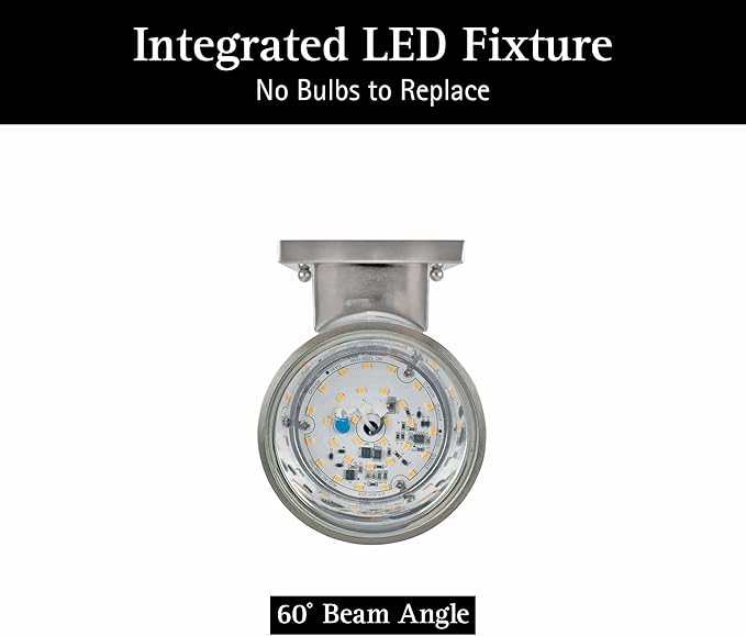 Ultralux 12 Inch Modern LED Up and Down Wall Light Outdoor Wall Sconce Front Door Light Fixture 2000 Lumen Outdoor Sconce 30 Watt Outside Lights For House 3000K Brushed Nickel Exterior Light Fixture