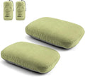 Yunir Travel Pillow for Sleeping Camping Soft Comfortable and Breathable Outdoor Camping Travel Cervical Pillow Ideal Backpacking Hiking and Airplane Machine Washable with Storage (2PCS)