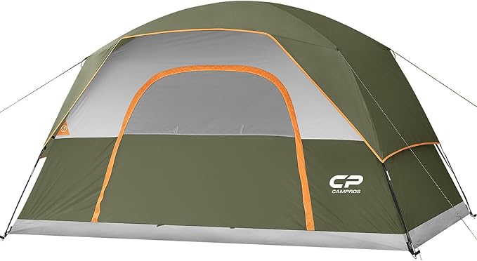 Tents for Camping 4 Person Tent Waterproof Windproof Double Layer Camping Tent Easy Setup Dome Tent with Large Mesh Windows &amp Wider Door for Outdoor Camping &amp Hiking