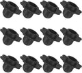 12-Pack Camping Chair Foot 0.71/ 18mm Tubing Dia Detachable Camping Chair Leg Covers Anti-Slip Stool Feet Replacement for Hiking/Fishing/Camping Black