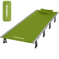 KingCamp Camping Cot Folding Portable Heavy Duty Ultralight Cots for Adults Camping Tent Hiking Backpacking Mountaineering Travel Indoor Outdoor Indoor Base Camp with Pillow Support 265 Lbs
