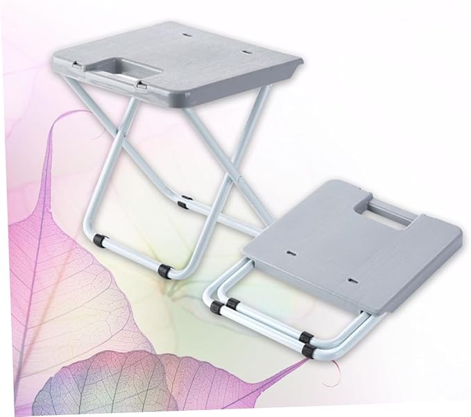 HANABASS Foldable Stool Collapsible Chair Pp Iron Frame for Small Spaces Train Hiking