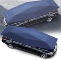 Mobile Retractable Car Awning | Automatic Car Awning Anti-Hail/Anti-Falling Objects Manual and Automatic Removable BatteryRemote ControlBlue5.2m