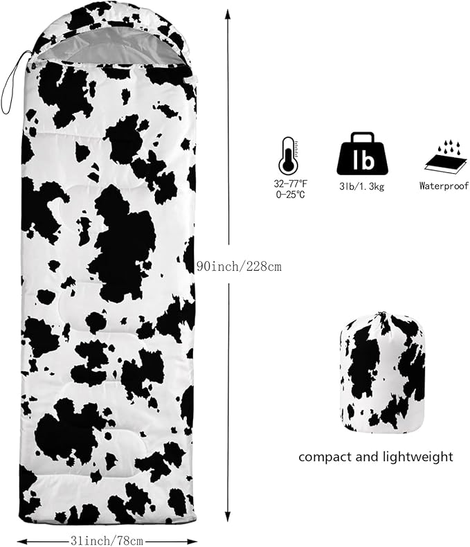 CVHOUSE Camping Sleeping Bags3 Season Warm &amp Cool WeatherLightweightWaterproof Sleeping Bags for Adults &amp KidsTravelingand OutdoorsCamping Gear Equipment