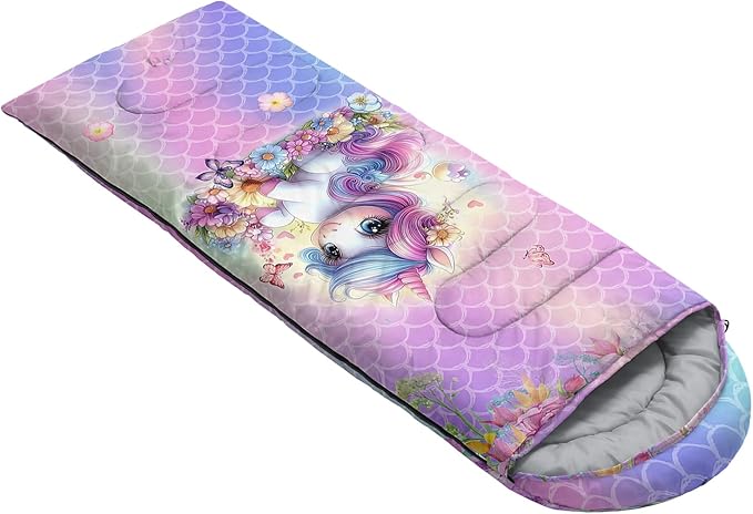 Sea Turtle Sleeping Bag for Kids Boys GirlsOcean Themed Camping GearWaterproof Compact Sleeping Bag for Camping Backpacking Outdoor Hiking.