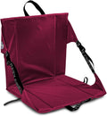 Crazy Creek Original Chair Perfect for Stadium Seats Camping Hiking &amp More Comfort on All Terrains Adjustable Straps Lightweight Design Water-Resistant Maroon