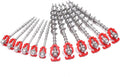 12 Pcs Aluminum Ground Anchors Non-Rust Cast Tent Stakes Heavy Duty Metal Tent Stakes Pegs Ideal for Tents Canopies Sheds Car Ports Swing Sets Outdoors