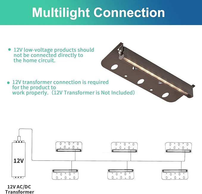 8-Packs 3W 7 Inch LED Hardscape Paver Lighting12V AC/DC Low Voltage Retaining Wall LightsLED Landscape Lighting2700K Soft White Outdoor Step Light50000 Hours Lifespan
