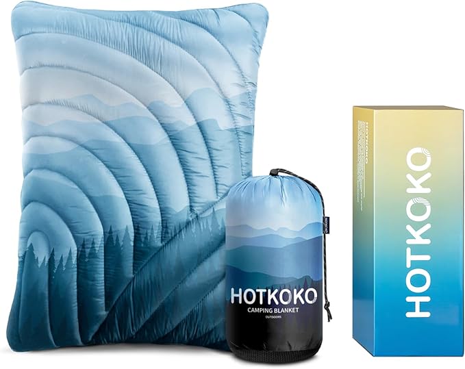 Camping PillowSupportive Compressible Travel Pillow Large Size Lightweight Camp Pillow with Storage Bag for CampingHikingBackpackingAirplane