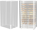 Bun Pan Rack Cover Waterproof and Dustproof Bread Rack Cover Clear Bakers Rack Covers for Home Kitchen Restaurant Bakery 28 L x 23 W x 61 H