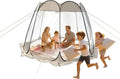 Pop Up Bubble Tent 8 Person Large Outdoor Garden Igloos Tent with Vent Window 360° Clear View Weatherproof Shelter Quick Setup Camping Screen House for Backyard Party Stargazing Khaki