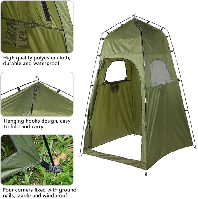 T best Portable Outdoor Shower Tent Waterproof and Windproof Suitable for Beach Camping &amp Hiking