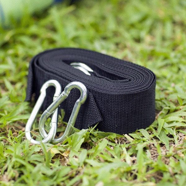 Camping hammocks Single Camping Hammock 450lbs Durable Canvas Fabric with Two Anti Roll Balance Beam and Sturdy Metal Knot Tree Straps for Backpacking Travel Beach Backyard + Travel Bag