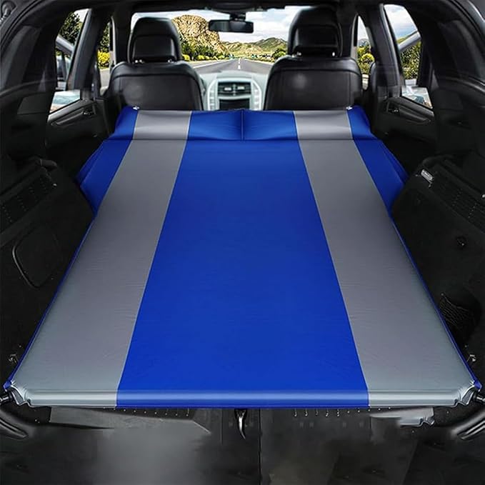 Car Inflatable Mattress for Chevrolet Trailblazer 2021-2024 Outdoor Camping Travel Portable Sleeping Pad AdjustableWear Resistant Auto AccessoriesB-Blue