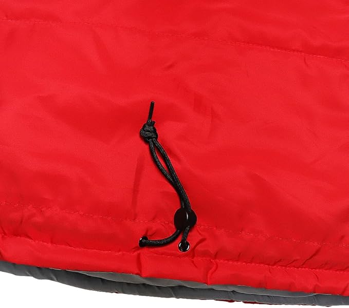 Thermotuff Wearable Sleeping Bag with Dual Hoodie Zippered Arm Holes Pockets &amp Adjustable Drawstring - Ideal for Camping Cold Weather Hiking and Stadium Sak Blanket