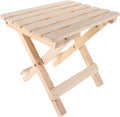 Luxshiny Portable Folding Wooden Stool Small Lightweight Camping Seat Wood Stool Chair for Outdoor Hiking Fishing and Bathroom Use