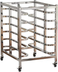 Quick Rack for Baking PansStainless Steel 6-Tier Bread Pan Rack Commercial Baking Tray for Countertop Heavy-Duty Bakery Organizer (77x60x45.5cm) - Perfect for Professional Kitchens