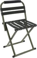 1pc Portable Folding Chair for Fishing Camping Outdoor Use Lightweight Breathable Non- Design Green for Support