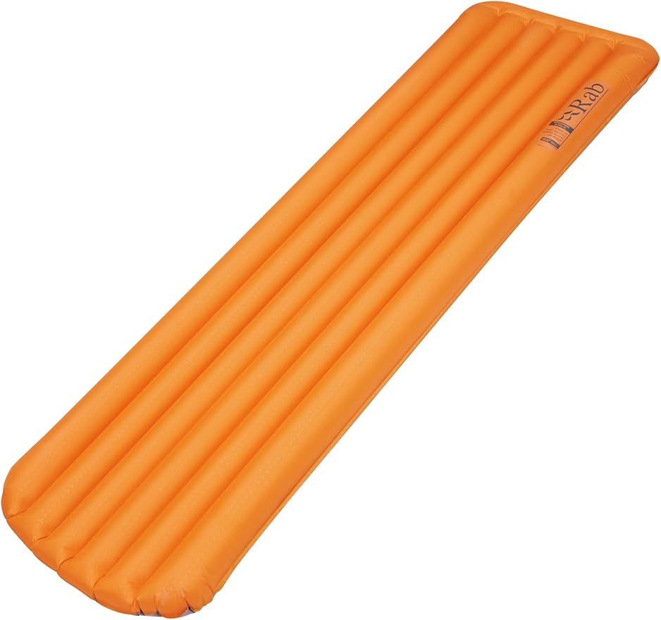 Rab Hypersphere Ultra 7.5 Ultralight Down Insulated Sleeping Pad for Climbing Expeditions &amp Mountaineering - Marmalade - Long Wide
