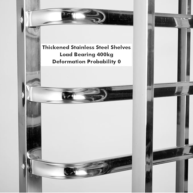 Quick Rack for Baking Pans6-Tier Heavy Duty Bread Pan Rack - Commercial Speed Rack for Bakeries Restaurants &amp Catering with Durable Flat Casters for Easy Mobility