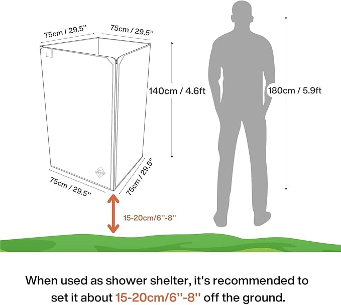 onewind Portable Privacy Shower Tent Ultralight Camping Shower Shelter Portable Toilet Tent Bathroom Tent Privacy Changing Dressing Room for Outdoor Use Camping Hiking Backpacking