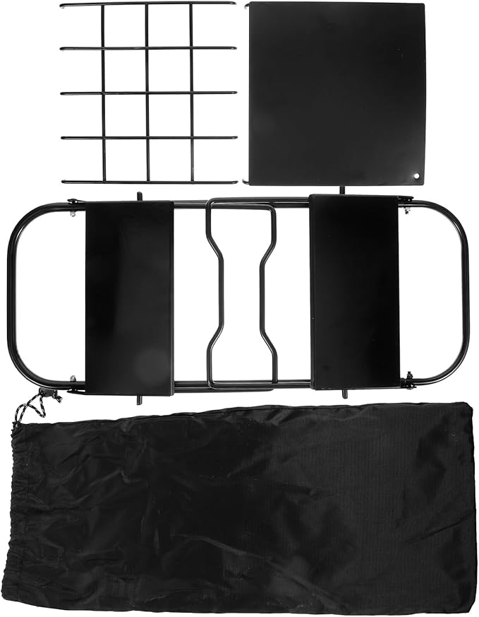 Portable Folding Camping Table with Mesh Top Adjustable Height Metal Frame Lightweight Outdoor Picnic and BBQ Table for Hiking Beach and Travel Use