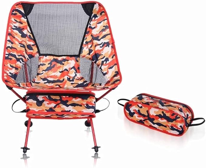 Outdoor Folding Chair Picnic Camping Portable Camouflage OxforOutdoor Lounge for Beach Hiking Fishing Lightweight and Durable Chairs