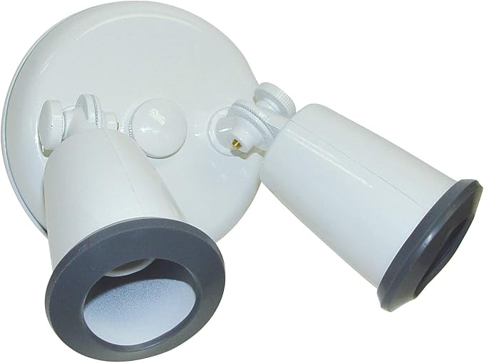 Nuvo Two Light Outdoor Flood Light with Adjustable Swivel-8.75 Inches Wide White