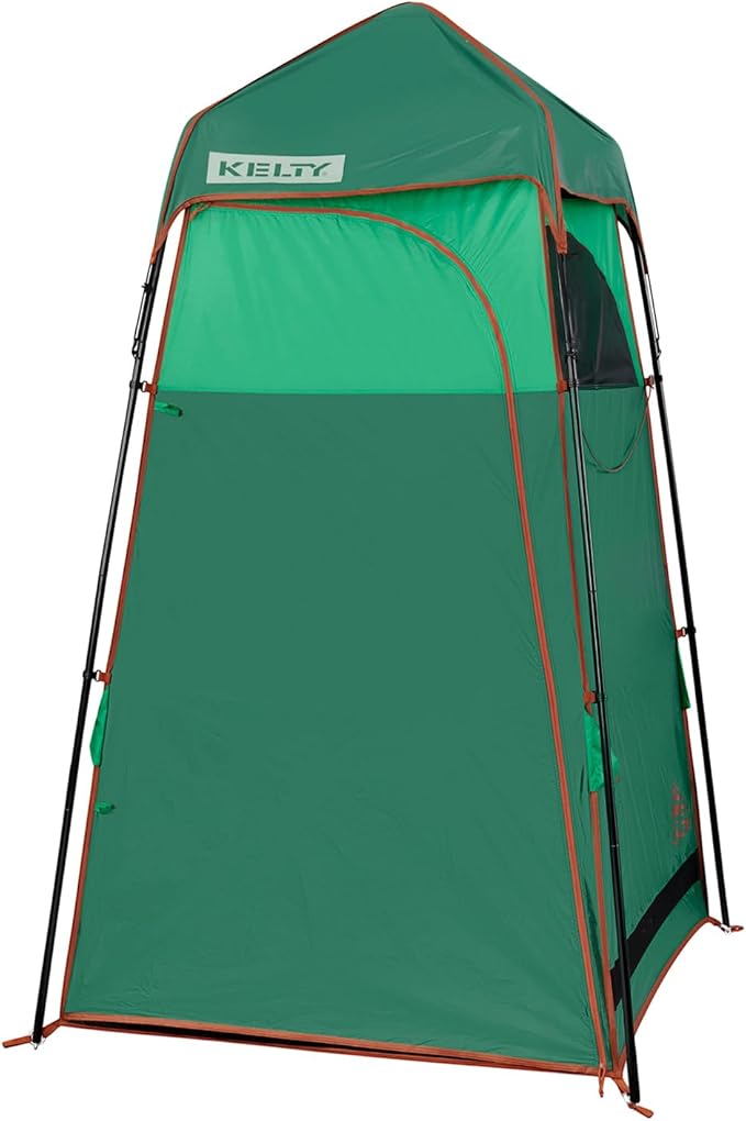 Kelty Discovery H2GO Privacy Shelter Campsite Shower and Changing Shelter Zippered Entry Steel Pole Frame Freestanding