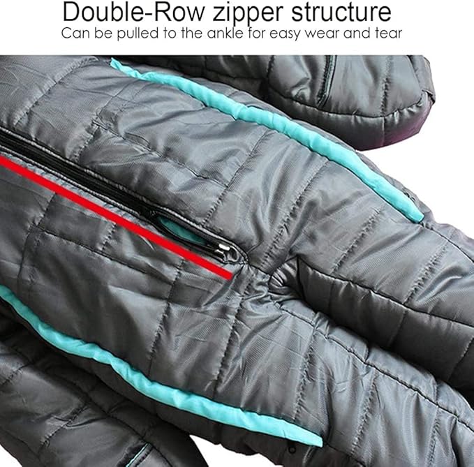 Wearable Sleeping Bag 3 Season Alien-Shaped Sleeping Bag Camping Adults Full Body Sleep Pouch for CampingTraveling Hammocks Hiking Backpacking Lounging