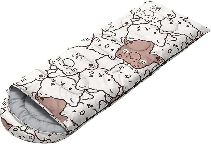 CVHOUSE Camping Sleeping Bags3 Season Warm &amp Cool WeatherLightweightWaterproof Sleeping Bags for Adults &amp KidsTravelingand OutdoorsCamping Gear Equipment