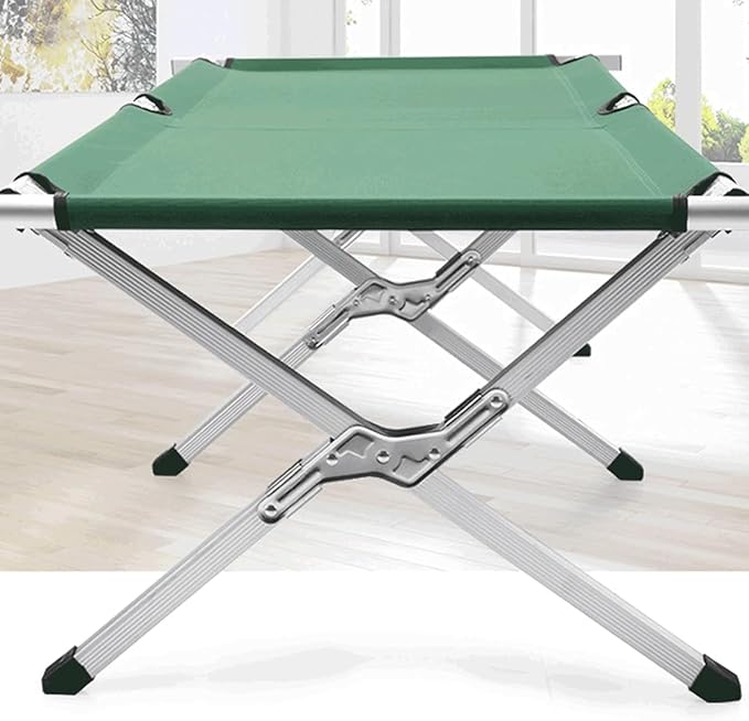 600D Oxford Cloth Camping Cot Aluminium Alloy Guest Bed Portable Folding Bed for Sleeping Lightweight Tent Cot