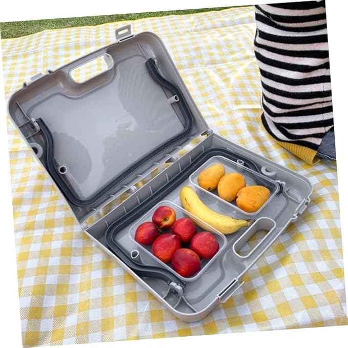 GANAZONO Outdoor Folding Camping Table Lightweight Portable Grill Table for Picnics Barbecues and Hiking Easy Setup Compact Design for Outdoor Activities
