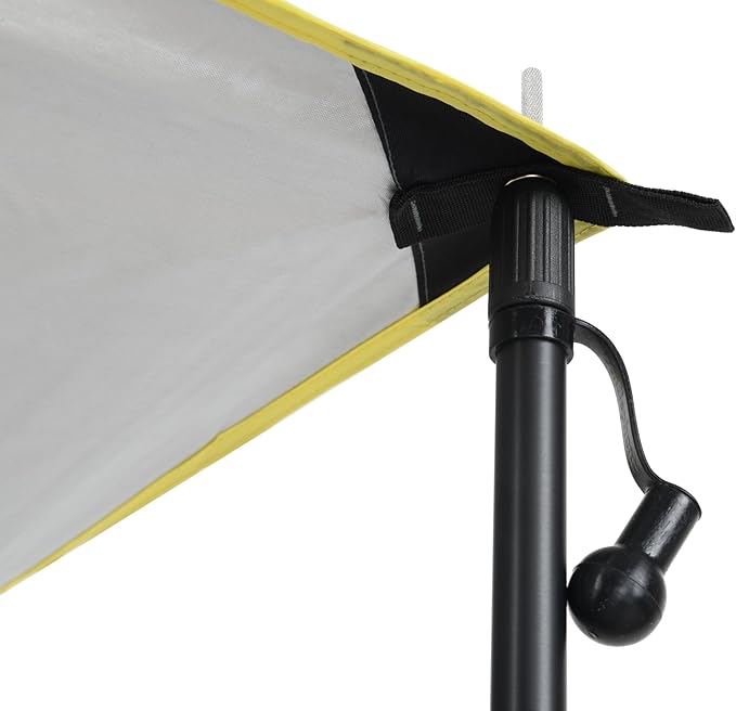 Green Elephant Camping Tarp Poles - Adjustable Aluminum Telescoping Tent Poles for Tarps Canopy &amp Awning - Heavy Duty Collapsible Pole Set of 4 - Extends 8ft Shrinks to 2ft - Caravan &amp Beach