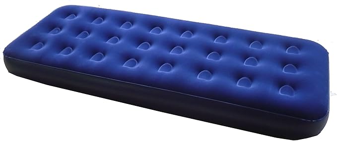 Zaltana 2-Pcs Single Size Air Mattress with Double Action air Pump Combo (AMSx2+AP3)
