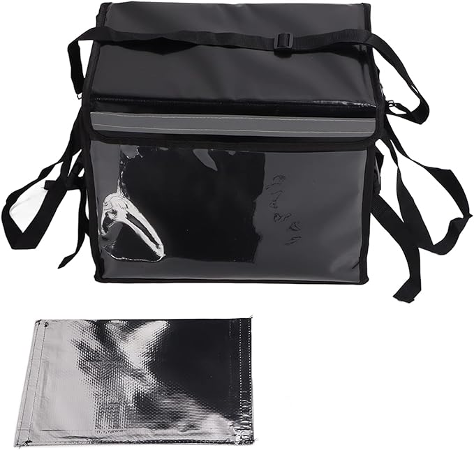 Food Delivery Backpack Insulated Food Delivery Large Capacity Multi Layer with Internal Support Structure Cushioning Effect for Takeout Delivery