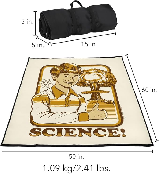 LOGOVISION Steven Rhodes Science Outdoor Blanket for Picnic Beach Camping Park Tailgate 50x60