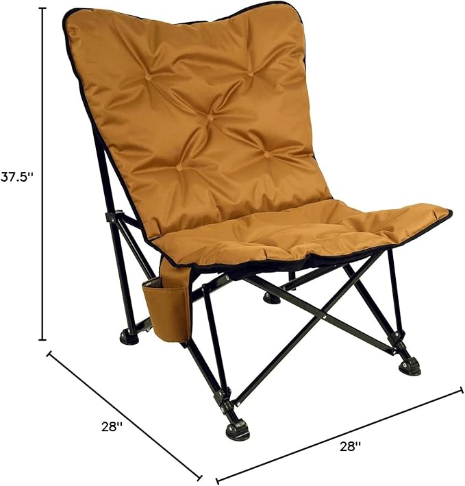 Kuma Outdoor Gear Aurora Chair Padded SEAT (Sierra/Black)