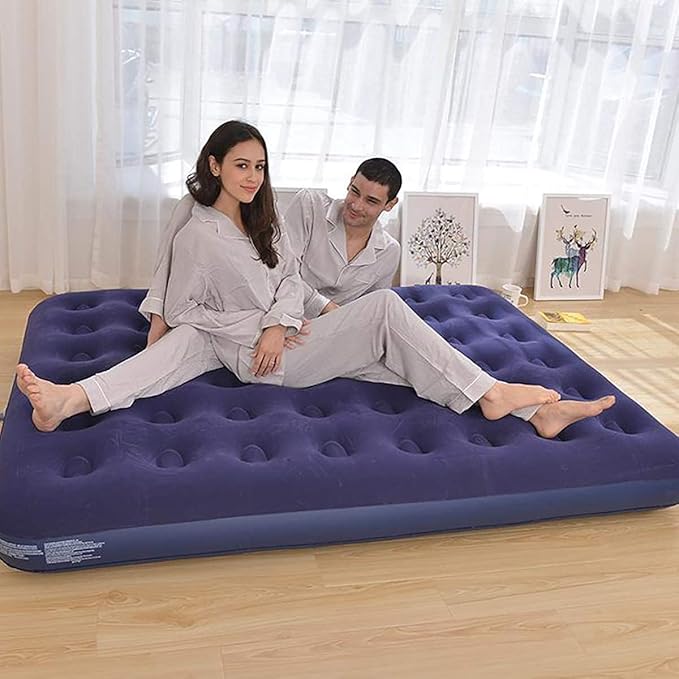 DIMAR GARDEN Full Size Camping Air Mattress Inflatable Bed with PillowInclude Hand Pump