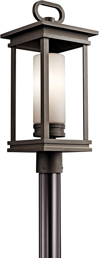 Kichler 49478RZ South Hope Outdoor Post Mount 1-Light Rubbed Bronze