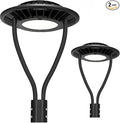 Lightdot LED Post Top Lights 200W Circular Area Light 30000Lm 5000K LED Parking Lot Light with Photocell Outdoor Pole Lights Fixture for Garden Yard Street Lighting - 2 Pack