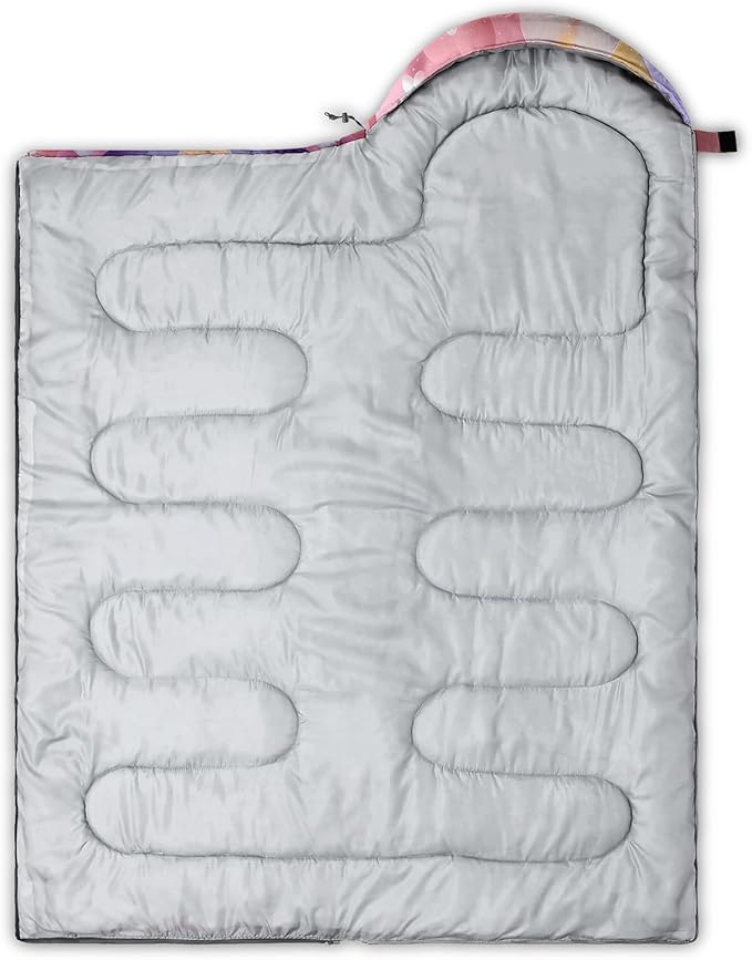 QOOMO Camping Sleeping Bags3 Season Warm &amp Cool WeatherLightweightWaterproof Sleeping Bags for Adults &amp KidsTravelingand OutdoorsCamping Gear Equipment