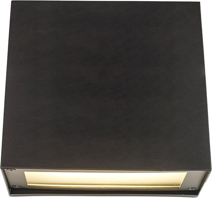 TRANS GLOBE Lighting I Celestia 5 Inch LED 3000K Outdoor Wall Light | Bronze Finish with Frosted Glass I 1288 Lumens | Dark Sky Outdoor Down Light | Modern Contemporary Fixture I LED-51560 BZ