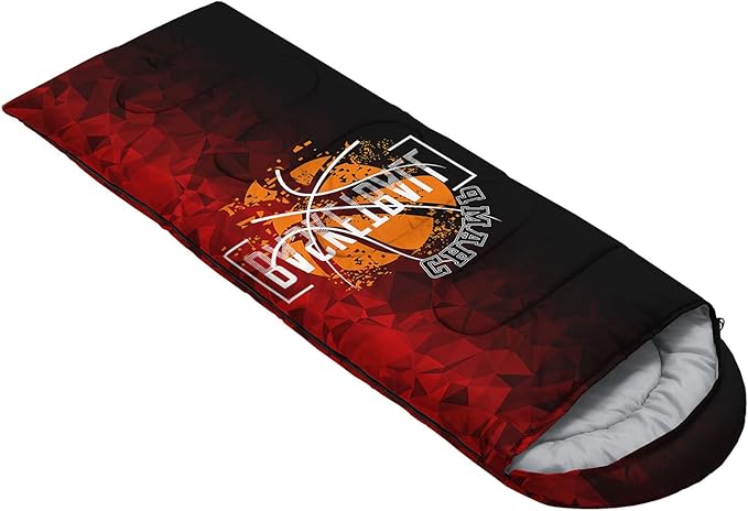 Kids Sleeping Bag for Boys GirlsWestern Cowboy Print-Lightweight Warm Portable Outdoor Indoor-Waterproof Cold Weather Resistant Sleeping Bag for Camping Hiking