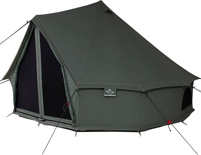 WHITEDUCK Regatta Canvas Bell Tent - w/StoveJack Waterproof 4 Season Luxury Camping and Glamping Yurt Tent Outdoor