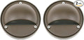 Lumina Lighting® 2W LED Deck Lights (2 Pack) | Low Voltage Landscape Lighting Waterproof - 12V 3000K Outdoor Patio Step Deck Lighting | Replaceable G4 LED Bulb Included (Bronze)