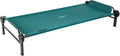 Disc-O-Bed XL Outdoor Modular 1 Person Single Camping Cot Portable Bed with 2 Height Options for Adults Sleep Solution for Tents Green
