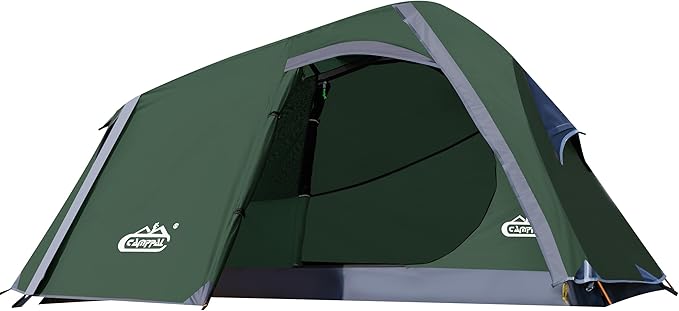 1 Person Backpacking Tent Waterproof Windproof Single Person Tent Lighweight Compact One Person Tent for Camping Hiking