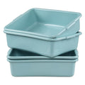 Jekiyo 4 Packs 13 L Commercial Bus Tub Plastic Dishpan Washing Basin
